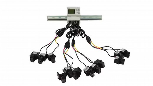 Hey guys, this is Acrel’s multi-channel 3 phase 4 wire electricity meter ADW210. It has a very high cost-effective among those 3 phase meters, but with a very high quality and performance. We have CE certificate for it. It has 12 pcs of current transformers, and can monitor 4 channel of 3 phase circuits at most. And it can directly measure up to 100A, 400A, 600A or 5A input to work with current transformers, monitor voltage, current, active power, reactive power, apparent power, power factor, fr