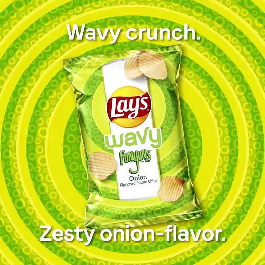 6.3K views · 263 reactions | The best of Lay’s® Wavy chips and Funyuns® flavor are now in one chip and available anytime! | Lay's | Facebook