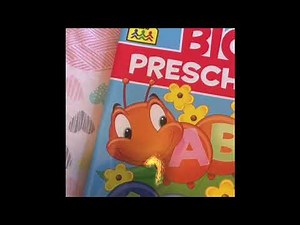 BIG SCHOLASTIC PRE-KINDERGARTEN WORKBOOK AND SCHOOL ZONE BIG PRESCHOOL WORKBOOK FLIP THROUGH