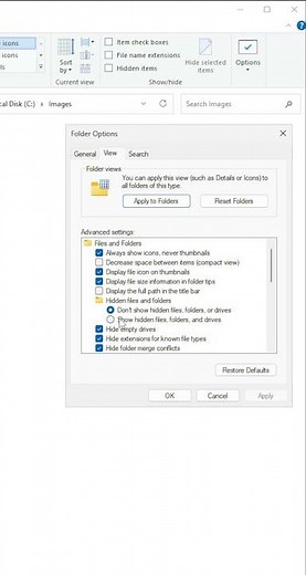How To Enable Show hidden files, folders, and drives in Windows 10