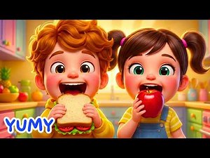 Lunch Time Song 🍎🥪 | Kids Lunch Song for Toddlers | Songy Tots