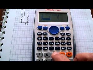 Media, Varianza y Desviación Estándar con tablas de frecuencia y calculadora CASIO fx-82ES-Plus