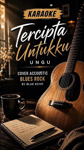 🎤 Karaoke Tercipta Untukku - Ungu | Acoustic Blues Rock Full Version | Blue Echo