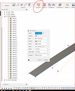 Sketch outlined by closed shape isn't turning into a face