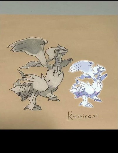 Reshiram Drawing #shorts #pokemon #dublagem #drawing #art