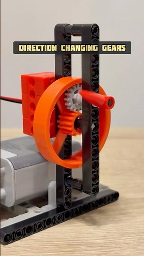 Direction Changing Gears #lego #legotechnic #mechanism #mechanical #gears #engineering