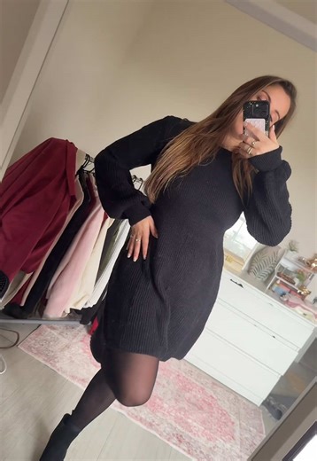 Stylish Knitted Jumper Dress for Winter Wardrobe