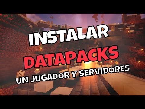 CÓMO INSTALAR DATAPACKS - UN JUGADOR Y SERVIDOR ONLINE MINECRAFT 1.18.2
