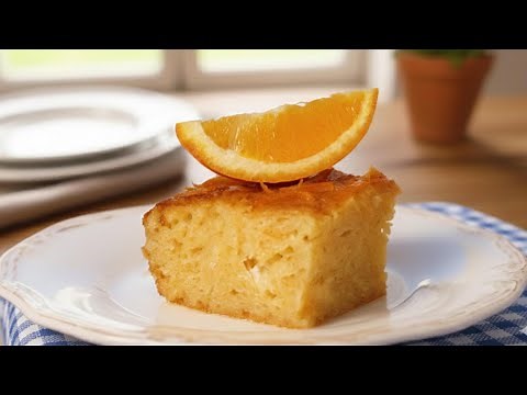 The Best Greek Orange Cake (Portokalopita) | So Syrupy & Easy! ( Πορτοκαλόπιτα )