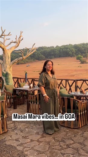 Aditti Malhotra on Instagram: "Masai Mara vibes in Goa, and it’s not just about the view. Inspired by Sarabi, the lioness from The Lion King, this space is an ode to womanhood, quiet power, calm strength, and effortless grace. The experience unfolds through thoughtfully designed zones, each reflecting a different side of her spirit. From a serene, free-flowing pond zone that invites you to slow down, to a sun-drenched deck that channels confidence and openness, and finally a fierce den that come