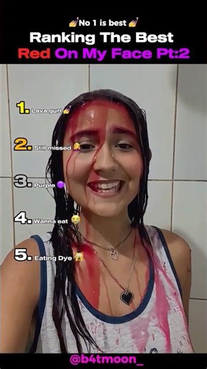 Ranking The BEST Red On My Face Trend Part2 #shortsviral #ranking #tiktok