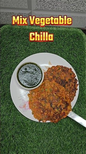 Healthy Mix vegetable chilla | without onion and garlic | #recipe #food #shorts #viralshort #cooking