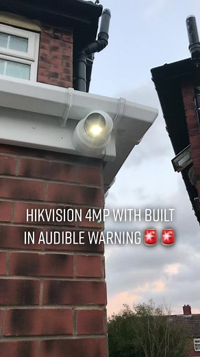 Hikvision Colorvu IP 4MP Camera with 2 Way Audio & Audible Warning