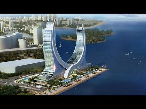 Walking Tour at Lusail Katara ( Twin Tower ) Beach Hotel 2022