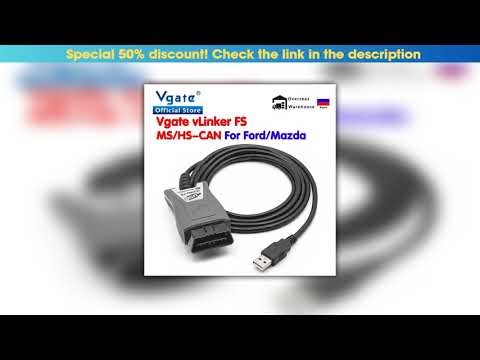 Must Buy Vgate vLinker FS USB ELM327 For Ford FORScan For Mazda HS MS CAN ELM 327 OBD 2 OBD2 Car Di