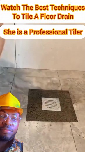 1.3K views · 30 shares | The Best Techniques to Tile A Floor Drain - Professional Tiler - Construction #construction #tiler #fyp #building #viral #fypシ #smartworker #professional #professionaltiler #facebookreelsviral #builders #engineering #fblifestyles #creative #tiling #tilingwork #short | Uche Ejikeme | Facebook