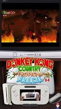 (451) World 3-4 Donkey Kong Country Tropical Wiiu Freeze - Shorts Game Play