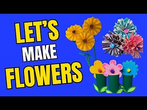 Crafts For Kids ~ How To Make Spring Flowers