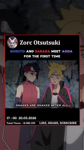 BORUTO аnd SARADA meet AODA 🐍😱