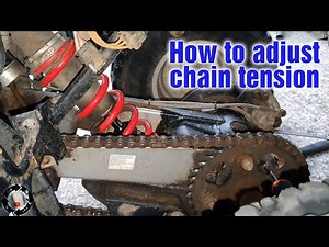 How To Tighten/Tension Quadbike ATV chain (Polaris Predator)
