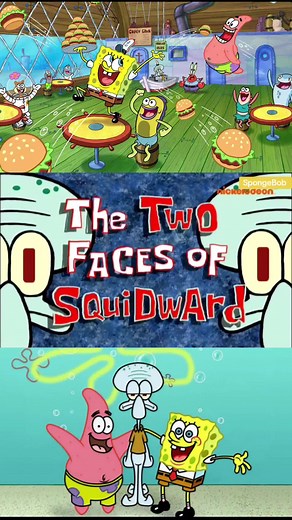 The Two Faces of Squidward - A Hilarious SpongeBob Cartoon
