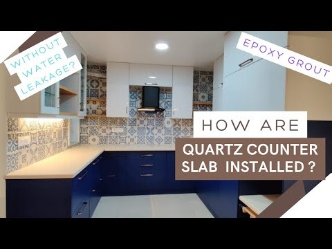 How to Install Quartz Counter Slab in Kitchen