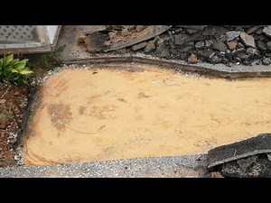 Recycling asphalt for a driveway patch