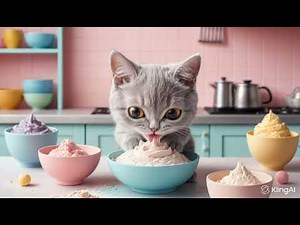 Kawaii Pastry Cat Makes the Cutest Cake Ever! 🎂🐱 | Cute Baking Animation