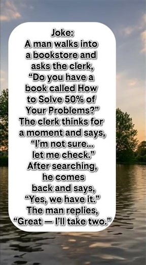 Solving 50% of Problems — A Clever Bookstore Joke 📚😄 #anecdotas #anecdote