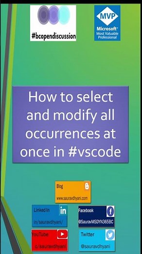 VS Code Pro Tip: Ctrl + F2 Shortcut.