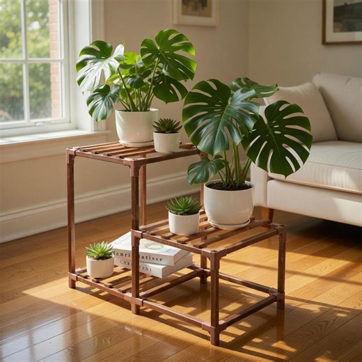 3-tier Wooden Plant Stand Rack for Indoor & Outdoor Multiple Plants - Etsy