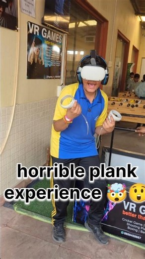 horrible plank experience 🤯😲 #rollercoasterride #vrvideo #vrfail #vrbox #vrgame #plank