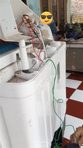 Asslaamu'alaikum. Connect the broken washing machine cable to the timer | Suhamrul Suyaeni
