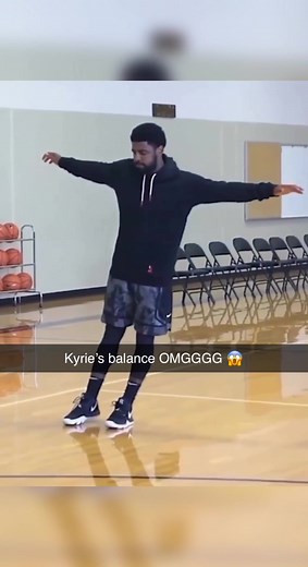 Kyrie’s balance is unreal 😳 (via ajones/IG) #kyrieirving #nba #balance
