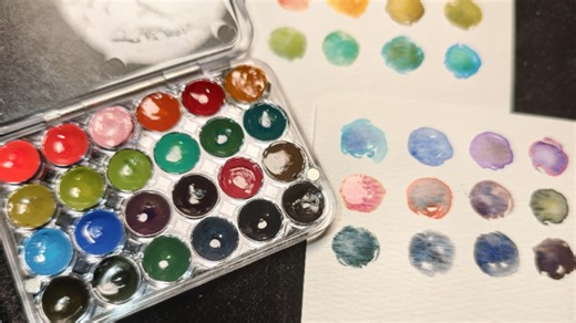 【试色】HB荷尔拜因24色沉淀色