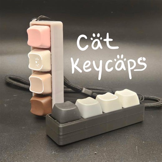 Cat Keycap Clicker Fidget | Handmade 3D Printed Desk Toy - Etsy