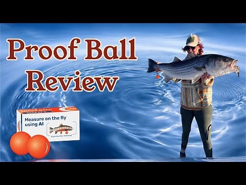 Fishtechy Proof Ball Demo & Review. Tested fly fishing for monster striped bass feeding on pogies.