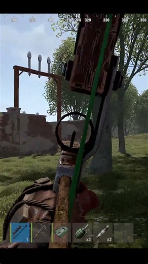 I choked with a compound bow! #rust #shorts