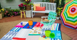 DIY Beach Blanket Quilt