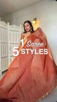 How to wear one saree in different styles look create #glowandstyletrends #saree #indianfashion