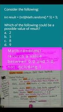 AP CSA Unit 1 MCQ Review - Math Class #shorts