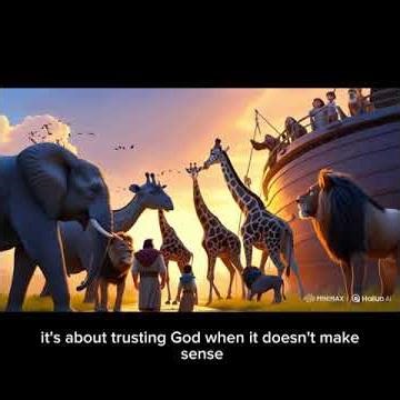 THE STORY OF NOAH AND THE ARK #biblestory #faith #jesuschrist #aivideo #viral