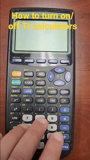 how to turn on or off texas instruments TI...easy tip