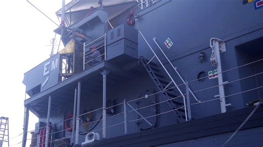 In Nov. 2025, a team of 10 core volunteers from the Stockton Maritime Museum traveled from Stockton, California to Kaohsiung, Taiwan, and removed 40 tons of gear from the former USS Implicit to ship to Stockton. In Jan. 2026, volunteers begun unpacking, cleaning, and restoring this rare minesweeper gear, recovered from the last decommissioned aggressive class ocean going minesweeper in the world. Here volunteers prepare and install her lee helm onto USS Lucid. Which piece of gear are you most ex