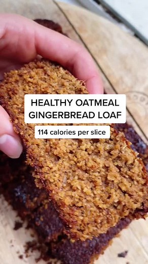 Healthy Oatmeal Gingerbread Loaf Recipe