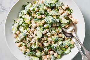 Tzatziki Chickpea Salad Recipe (with Video) • 5★ • 15 min