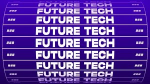 Futuristic Text Technology Typography Motion Graphic