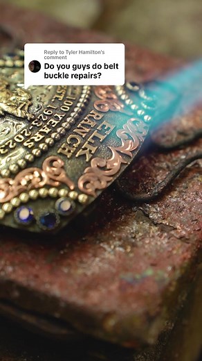 Replying to @Tyler Hamilton #custombeltbuckles #silversmith #mollyscustomsilver