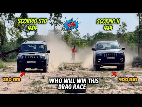 Scorpio N 4xplore vs Scorpio S10 4wd | Drag Race