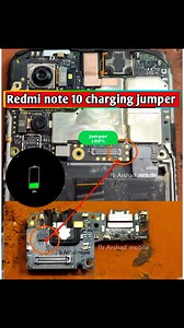 Redmi note 10 charging jumper... #reels | Arshad mobile